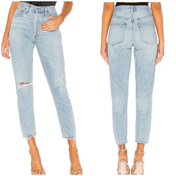 Agolde Jeans Women’s 30 - Jaime High Rise Classic - Blue - Organic Denim Nwt
